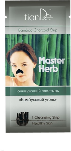 Счищающий пластырь для носа Master Herb "Бамбуковый уголь", 1 шт